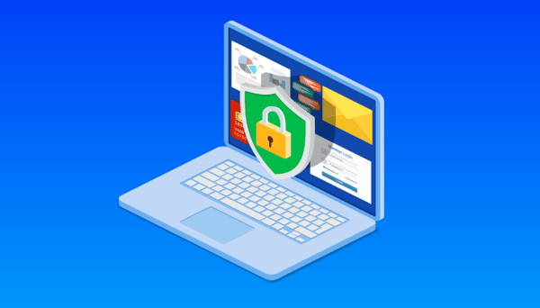 Ordinateur avec cadenas pour illustrer la protection des données du GDPR