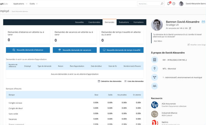 Logiciel de gestion de ressources humaines SIRH